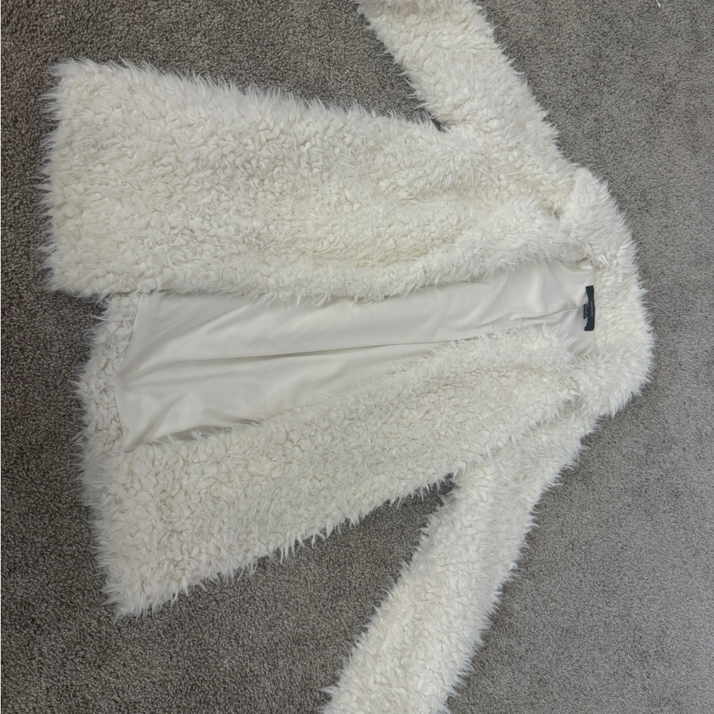 Forever 21 Cream Teddy Jacket